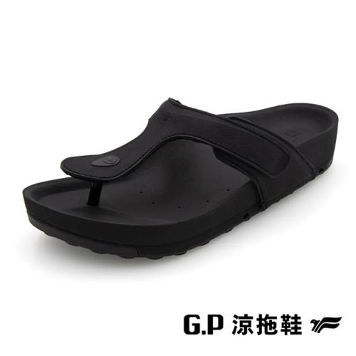 G.P(女)VOID防水透氣機能柏肯人字拖鞋 女鞋-黑色