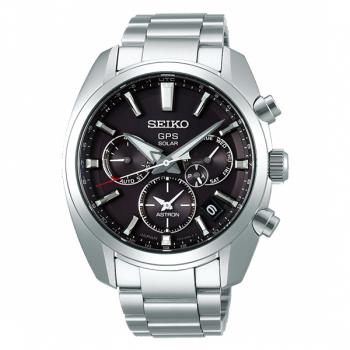 【SEIKO】精工 ASTRON SSH021J1 GPS衛星對時 太陽能 藍寶石鏡面 鋼錶帶男錶 5X53-0AJ0D 黑/銀 42.7mm