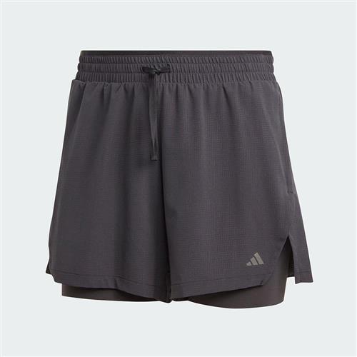 Adidas 女緊身短褲 二合一 高腰 內裡緊身 黑【運動世界】IL9278