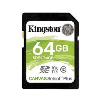 【現貨免運】Kingston Canvas Select Plus 金士頓 SDXC 64GB UHS-I U1 相機專用 記憶卡