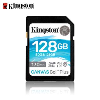 【現貨免運】Kingston Canvas Go!Plus 金士頓 SDXC 128GB UHS-I U3 V30 相機專用 記憶卡
