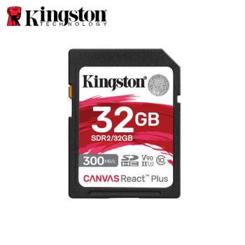 【現貨免運】金士頓 32GB Kingston Canvas React Plus SDHC UHS-II V90 U3 記憶卡