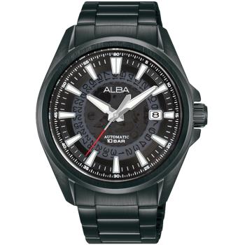 ALBA 雅柏 透明面盤時尚機械錶/黑/43mm (Y675-X008SD/AU4025X1)