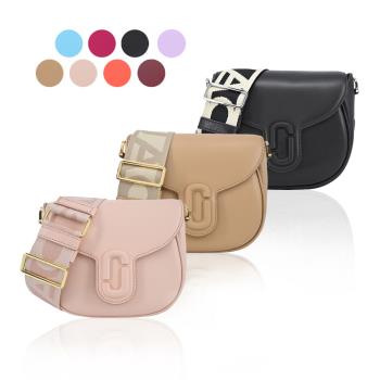 MARC JACOBS THE J MARC SADDLE 牛皮磁扣翻蓋斜背馬鞍包-小/多色選