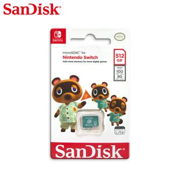 【現貨免運】SanDisk 任天堂 Switch 專用 512GB 記憶卡 microSDXC 動物森友會 終身保固