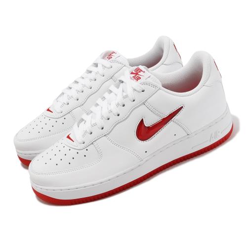 Nike 休閒鞋Air Force 1 Low Jewel 白紅小勾附牙刷男鞋AF1 小白鞋