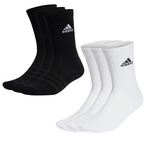Adidas 襪子 一組三雙入 長襪 黑/白【運動世界】IC1310/HT3446