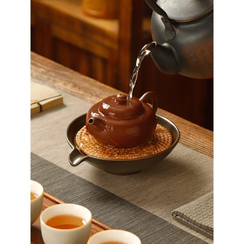 越南藤編壺承 陶瓷壺托干泡盤壺墊壺呈 茶墊功夫茶具配件茶道零配|茶道/零配|ETMall東森購物網