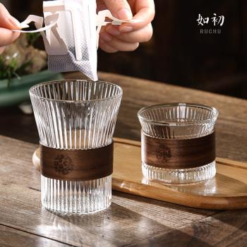 掛耳咖啡專用杯玻璃拿鐵杯高顏值耐高溫牛奶杯家用茶杯男女喝水杯