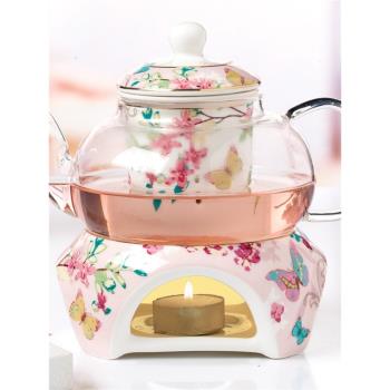 歐式高硼矽玻璃花茶水果冷泡茶煮茶壺英式英倫下午茶茶具套裝
