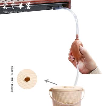 茶盤排水管帶吸水球防凍抗霜橡膠水球軟管茶渣桶排水管茶具配件