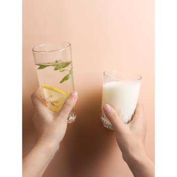 牛奶杯燕麥杯早餐杯家用透明玻璃水杯女2023新款杯子啤酒杯玻璃杯