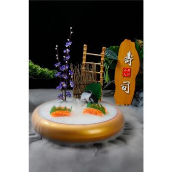 刺身盤冰盤冰板三文魚壽司盤子料理餐廳海鮮酒店生魚片專用冰碟