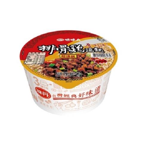 【味丹】 味味A 小排骨雞麵超值碗(12碗/箱)