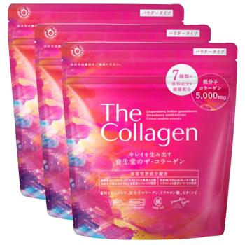 【SHISEIDO 資生堂】The Collagen 低分子膠原蛋白粉(126g/包X3) 贈送法國 浪凡摩登公主濃香水 4.5ml