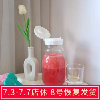 日本進口耐熱涼水壺家用玻璃瓶