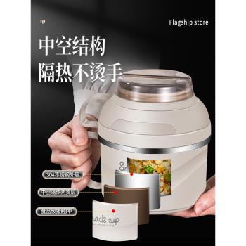 德國304不銹鋼飯盒上班族學生專用飯缸快餐杯食堂打飯自帶碗個人