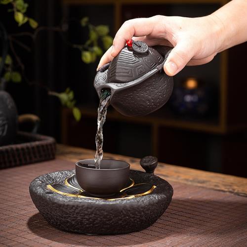 宜興紫砂壺純全手工泡茶壺單人名家用小容量手抓壺茶壺帶壺承干泡|茶壺
