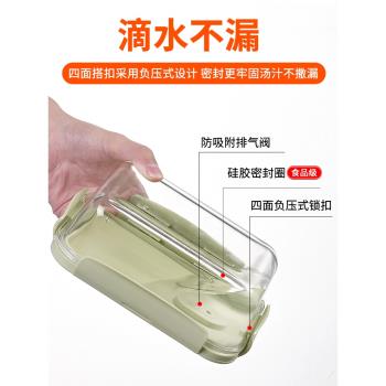超大微波爐專用玻璃上班族保鮮盒