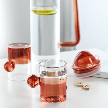 水具水晶玻璃水杯水壺水瓶套裝現代樣板房輕奢簡約客廳廚房裝飾
