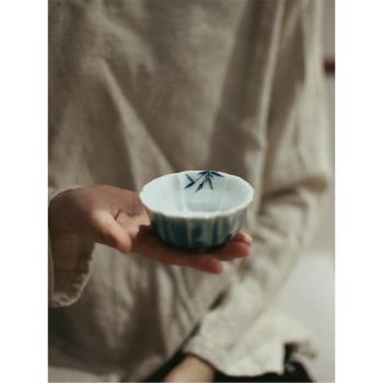 普洱杯個人專用主人杯仿宋茶杯手繪陶瓷茶盞茶碗景德鎮單杯茶具