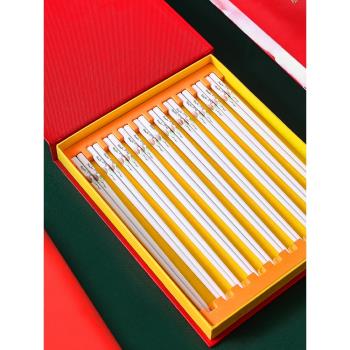 10雙裝景德鎮陶瓷快子防霉防滑高檔骨瓷筷子家用高顏值耐高溫公筷