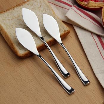出口304不銹鋼兒童抹刀早餐面包果醬刀抹黃油沙拉醬小號花生醬刀