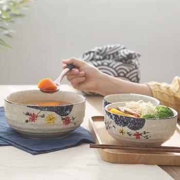 碗碟套裝家用碗可愛吃飯大碗飯碗湯碗大號陶瓷盤面碗盤子日式餐具