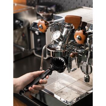意式半自動咖啡機沖煮頭清潔刷咖啡機頭刷58mm圓頭通用不銹鋼刷子
