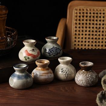 日式復古水培茶臺擺件創意陶瓷