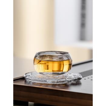 中式透明茶杯玻璃杯禪定杯琉璃水晶主人杯單個茶具專用杯子水晶杯