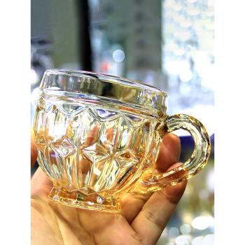 水晶玻璃杯女高顏值家用水杯高階感女生2025新款套裝客廳杯子茶杯