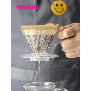 日本原裝進口Hario沖泡過濾杯V60樹脂咖啡手沖滴濾杯咖啡沖杯濾器