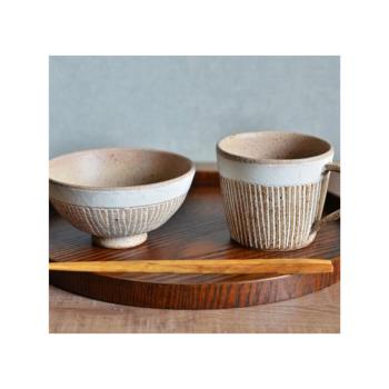 日本制光陽陶器職人手作粗陶復古紅茶咖啡杯馬克杯飯碗松葉蘆薈