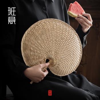 精編蒲扇夏季扇手工草編手搖扇寶寶納涼驅蚊扇棕葉大蒲扇扇子