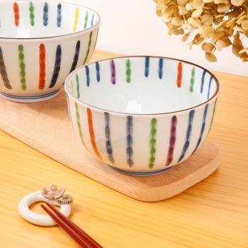 日本進口美濃燒彩十草陶瓷釉下彩花邊深盤湯面碗家用碗盤餐具盤子