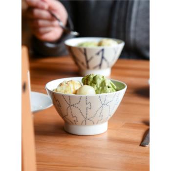 日本制波佐見燒幾何茶碗拉麵湯碗親子丼關東煮咖哩飯沙拉碗Swatch