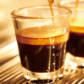 HARIO玻璃盎司杯濃縮咖啡標準量杯帶刻度 玻璃杯咖啡杯SGS