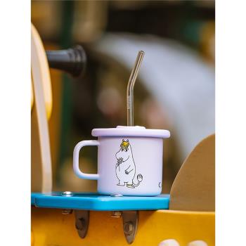 芬蘭muurla Moomin姆明搪瓷杯硅膠蓋木蓋專用吸管蓋搪瓷碗蓋子