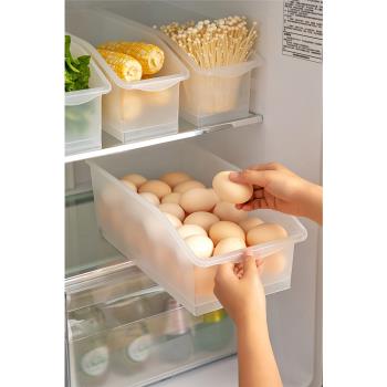 雞蛋收納盒食品級保鮮盒抽屜式冰箱收納整理神器蔬菜水果收納盒子