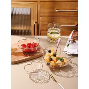 切盤水果盤客廳家用玻璃設計師款單獨餐桌簡約風精致小干果盤套裝