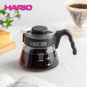 日本原裝HARIO耐熱玻璃咖啡分享壺V60手沖咖啡承接壺可愛壺VCS