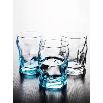 進口Bormioli創意彩色透明玻璃杯家用耐熱喝茶杯子果汁杯冷飲杯具