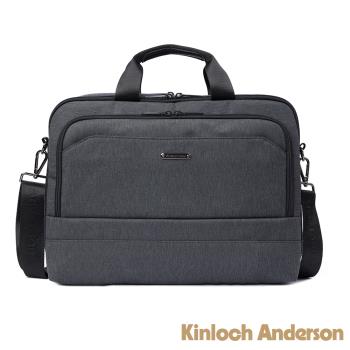 【Kinloch Anderson】Force極簡造型多隔層2WAY公事包-黑色
