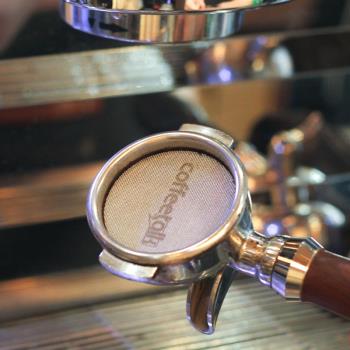 咖啡機手柄粉碗適用二次分水網食品級不銹鋼咖啡濾片燒結過濾網