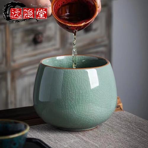 茶洗缸陶瓷水洗茶洗水盂家用建水茶水缸茶桶茶渣缸茶盂茶道零配件|會員