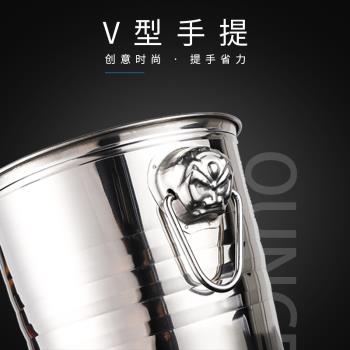 虎頭不銹鋼冰桶KTV香檳紅酒家用冰塊冰粒桶酒吧用品啤酒桶大小號