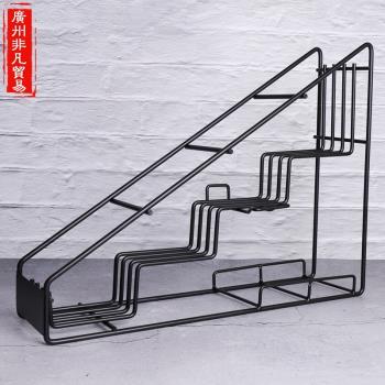 莫林糖漿架果露架商用展示架咖啡收納架鐵藝多功能奶茶店糖漿架子