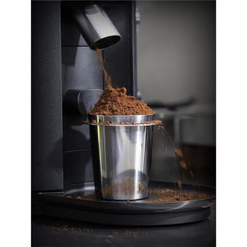COFFEEISLIFE磨豆機手沖咖啡接粉杯意式咖啡粉防漏粉不銹鋼神器