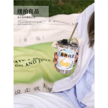 杯套手拎奶茶咖啡杯玻璃保溫保護套便攜水杯提袋旅行野餐外出杯袋